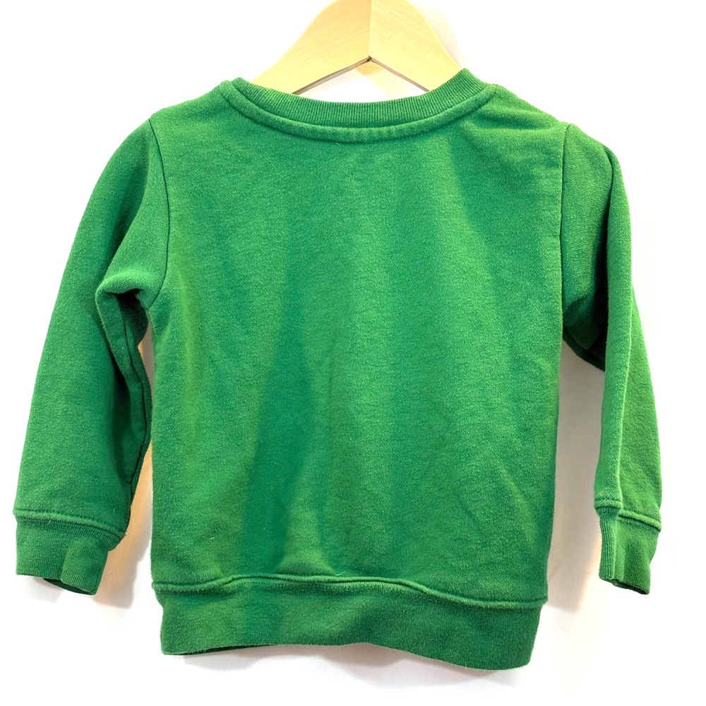 Holiday Time Infant Green Little Red Truck Christmas Sweatshirt, Size 12 months - Picture 2 of 5